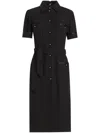 Dolce & Gabbana Belted Shirtdress In Black