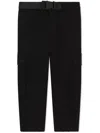 Dolce & Gabbana Belted Straight-leg Trousers In Black