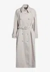 Dolce & Gabbana Beige Trench In Cotton Drill In Beige