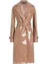 Dolce & Gabbana Belted Trench Coat In Brown