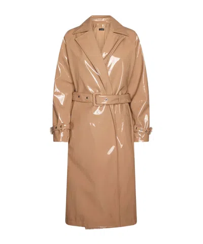 Dolce & Gabbana Dolce  Gabbana Belted Waist Trench Coat In Nude
