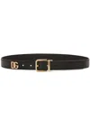 Dolce & Gabbana Logo Belt Accessories In Black