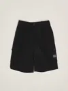 Dolce & Gabbana Boy's Branded Bermuda Cargo Shorts In Nero