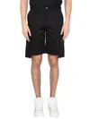 Dolce & Gabbana Cargo Bermuda Shorts Featuring Multiple Pockets In Black