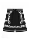 Dolce & Gabbana Black Shorts For Boy With Logo In Black