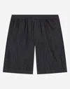 Dolce & Gabbana Bermuda In Denim Con Logo Dg In Variante Abbinata