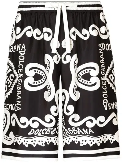 DOLCE & GABBANA DOLCE & GABBANA BERMUDA STAMPA MARINA