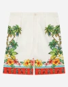 Dolce & Gabbana Hawaiian-print Bermuda Shorts In Print