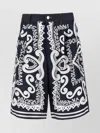 Dolce & Gabbana Bermuda Shorts In Multicolor Fabric