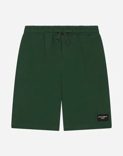 Dolce & Gabbana Bermuda In Verde Muschio Scuro
