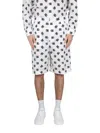Dolce & Gabbana Bermuda With All Over Logo In White