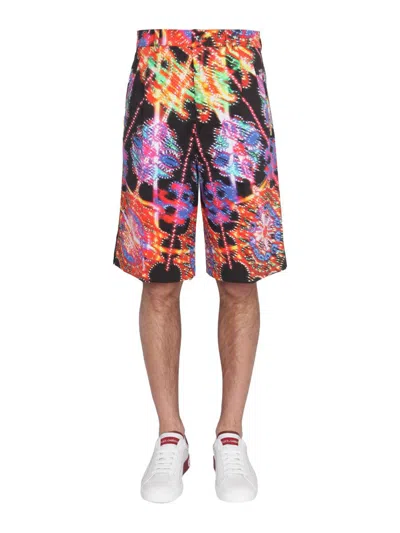 DOLCE & GABBANA DOLCE & GABBANA BERMUDA WITH LUMINARY PRINT