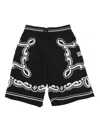 Dolce & Gabbana Black Shorts For Boy With Logo In Black