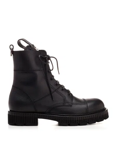 DOLCE & GABBANA BERNINI ANKLE BOOTS IN BLACK