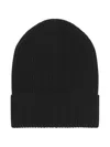Dolce & Gabbana Knitted Wool And Cashmere Hat Accessories In Black