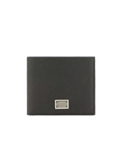 DOLCE & GABBANA DOLCE  GABBANA LOGO PLAQUE BI-FOLD WALLET