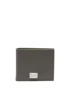Dolce & Gabbana Bi-fold Leather Wallet In Green