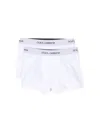 Dolce & Gabbana Set Of 2 Boxer Shorts With Logo In White