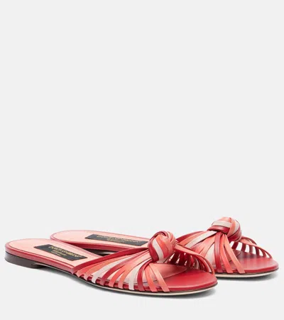 Dolce & Gabbana Bianca 2.0皮革凉鞋