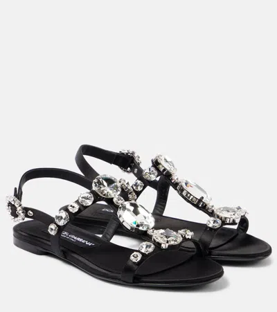 Dolce & Gabbana Bianca Sandals In Black