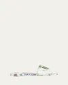 Dolce & Gabbana Bianca Floral Rubber Dg Flat Sandals In Ha5kt Mix Fiori Cretonne