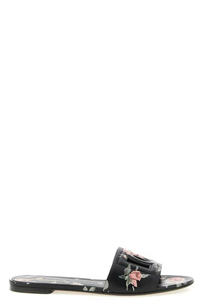 Dolce & Gabbana 'bianca' Slides In Black