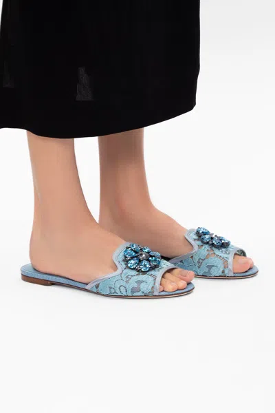 DOLCE & GABBANA DOLCE & GABBANA ‘BIANCA’ SLIDES