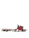 Dolce & Gabbana Multicolor Floral Sandals In Multi