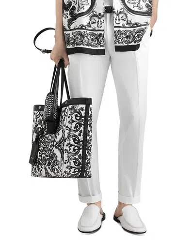 Dolce & Gabbana Bianco Regular Fit Pant In White