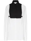 Dolce & Gabbana Cotton Shirt With Contrasting Shirt Front In White