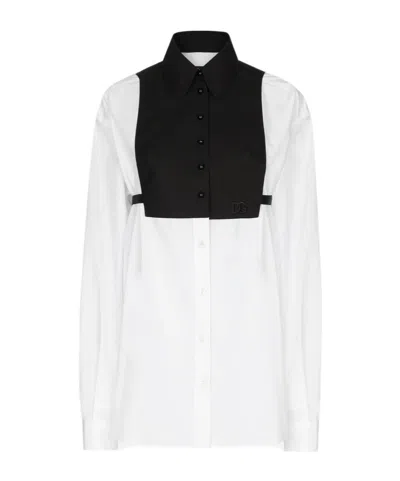 DOLCE & GABBANA DOLCE  GABBANA CONTRAST FRONT SHIRT