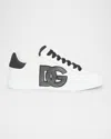 Dolce & Gabbana Bicolor Crystal Dg Low-top Sneakers
