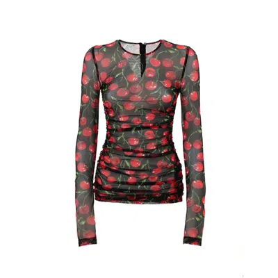 Dolce & Gabbana Bicolor Polyamide Shirt In Multi