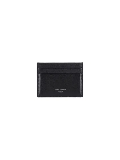 Dolce & Gabbana Bifold Logo Wallet In Black