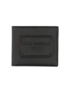 Dolce & Gabbana Small Zip-around Wallet In Calfskin With Raised Logo