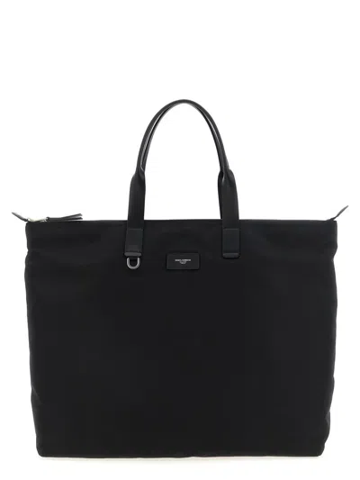 DOLCE & GABBANA DOLCE & GABBANA BIG LOGO PATCH SHOPPING BAG
