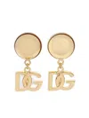 Dolce & Gabbana Dg Clips Brass Half-moon Stud Earrings In Gold
