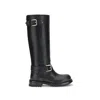 Dolce & Gabbana Buckle Lug Mid-calf Round Toe Boots In Black