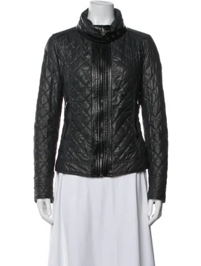 Pre-owned Dolce & Gabbana Biker Jacket In Grey