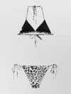 Dolce & Gabbana Bikini À Imprimé Léopard In Grey