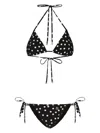 Dolce & Gabbana Polka Dot-print Triangle-cup Bikini Set In Black