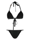 Dolce & Gabbana Triangle Bikini Set In Black