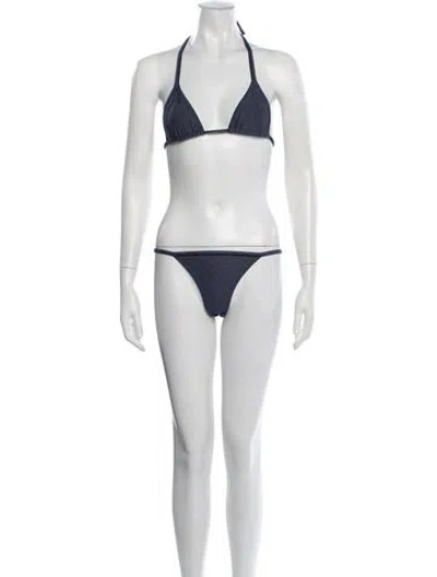 Pre-owned Dolce & Gabbana Bikini In Blue