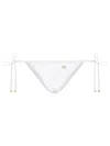 Dolce & Gabbana Logo-plaque Side-tie Bikini Bottom In White