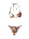 Dolce & Gabbana Printed Bikini In Brown