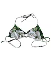 Dolce & Gabbana Multicolor Floral Print Halter Swimwear Bikini Top