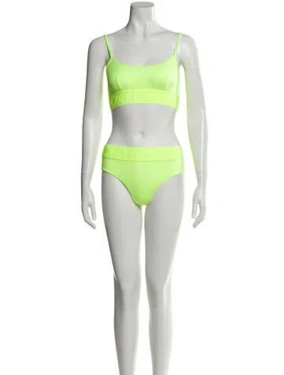 Pre-owned Dolce & Gabbana Bikini W/ Tags In Green