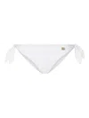 Dolce & Gabbana Logo-plaque Side-tie Bikini Bottom In White