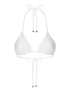 Dolce & Gabbana Leopard-print Padded Triangle Bikini Top In White