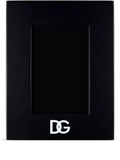 Dolce & Gabbana Bilderrahmen Mit Monogramm-print In Schwarz